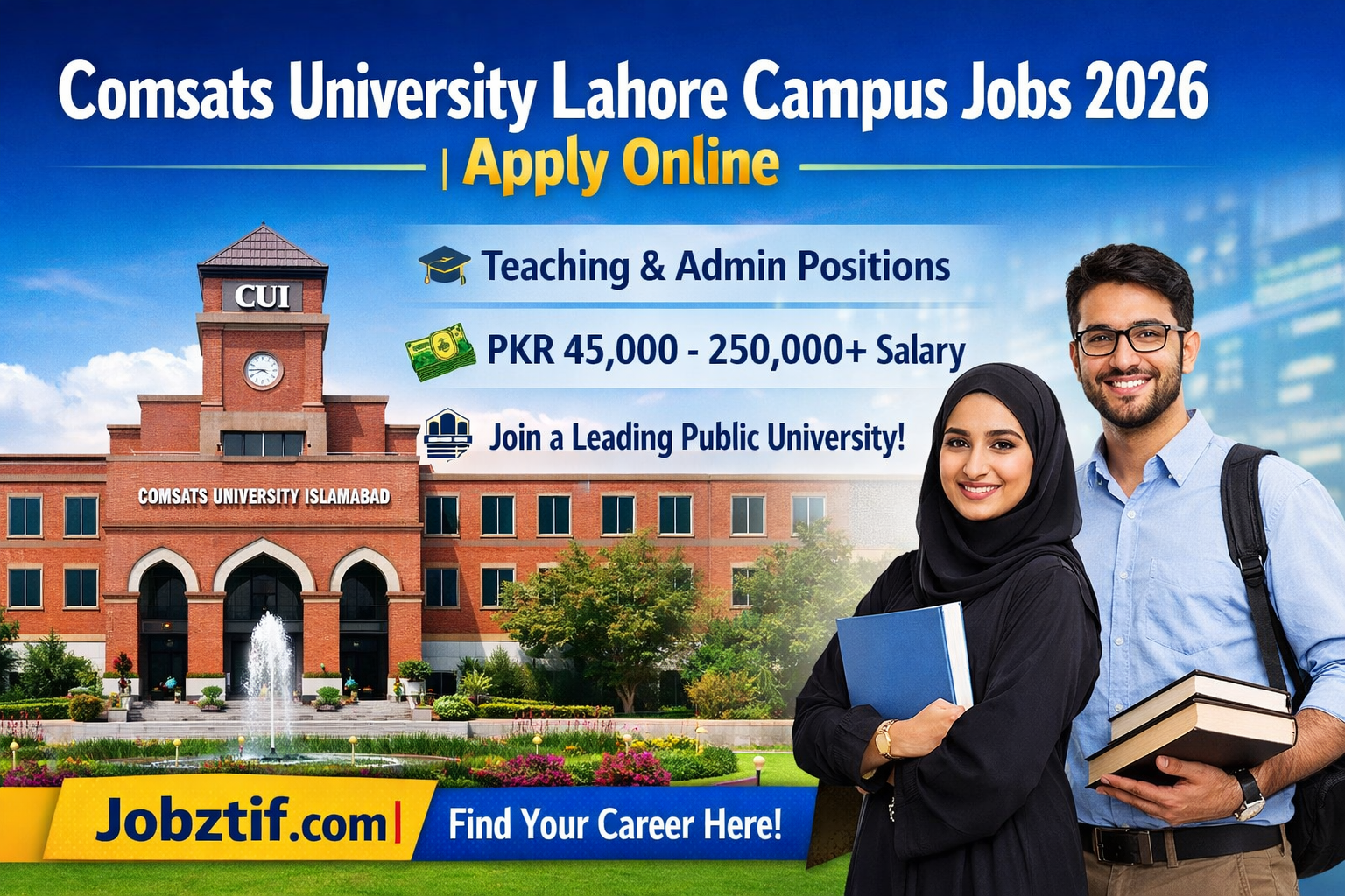 Comsats University Lahore Campus Jobs 2026 – Apply Online for Latest Vacancies