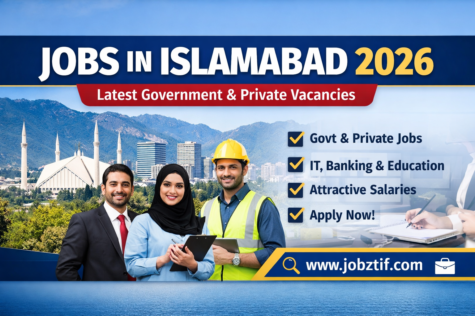 New Jobs in Islamabad 2026 | Govt, Private & Part-Time Jobs