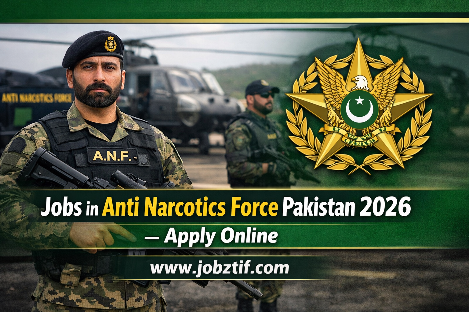 Jobs in Anti Narcotics Force Pakistan 2026 – Apply Online