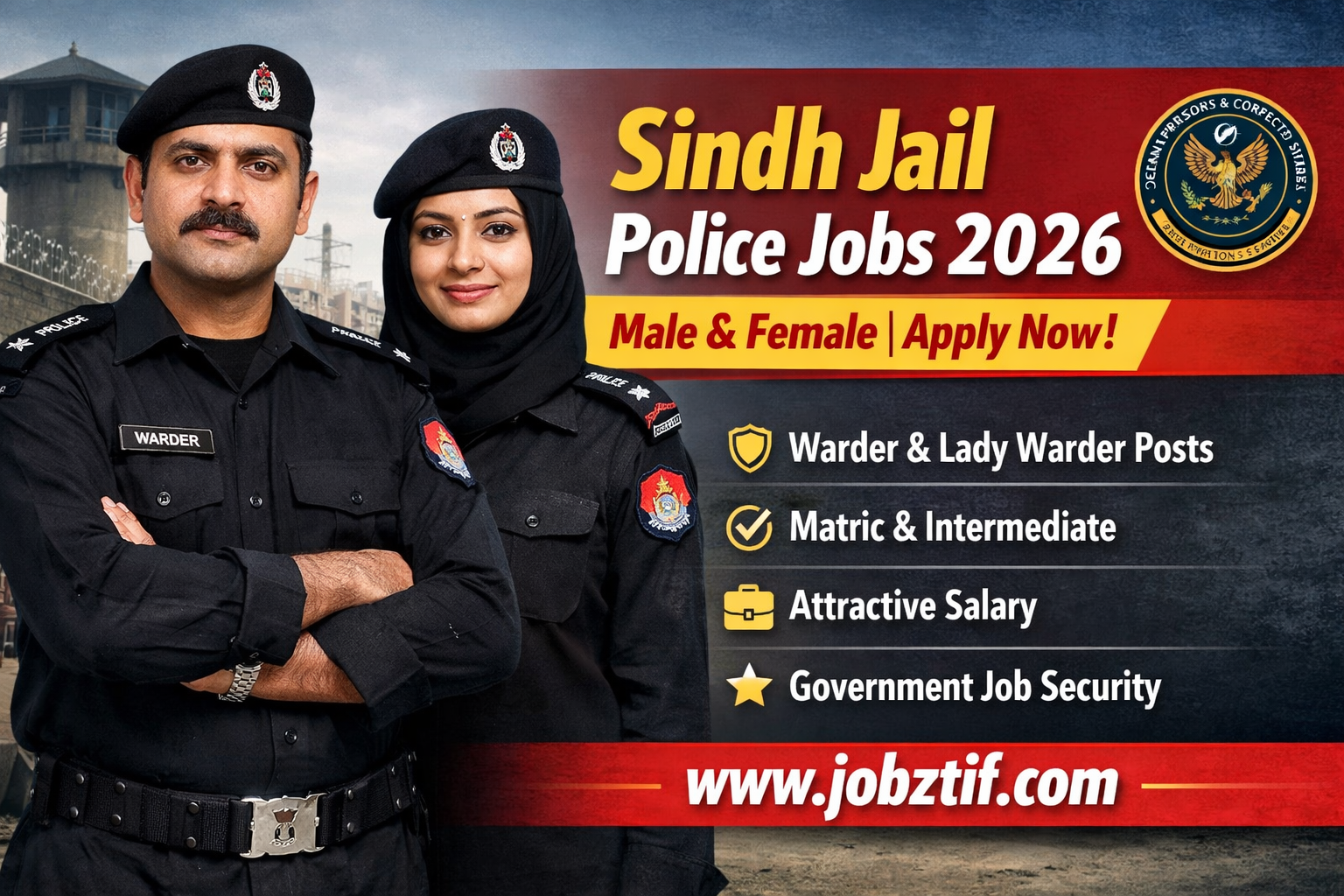 Join Sindh Jail Police Jobs 2026 – Male & Female | Apply Now